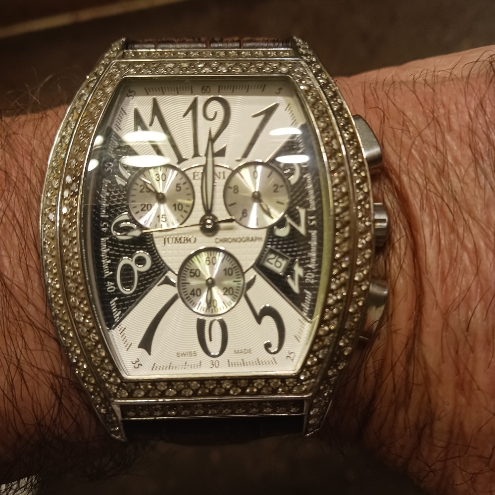 Mens Elini "Jumbo" Diamond Watch (4ctw)